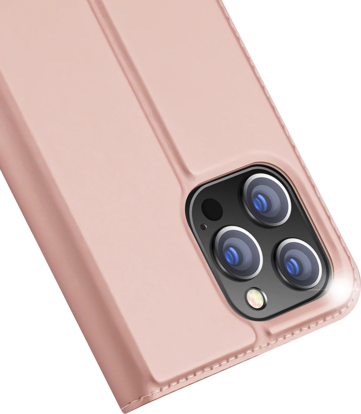 Mbështjellës Dux Ducis Skin Pro për iPhone 14 Pro Max, me kapak, rozë Mbështjellës Dux Ducis Skin Pro për iPhone 14 Pro Max, me kapak, rozë
