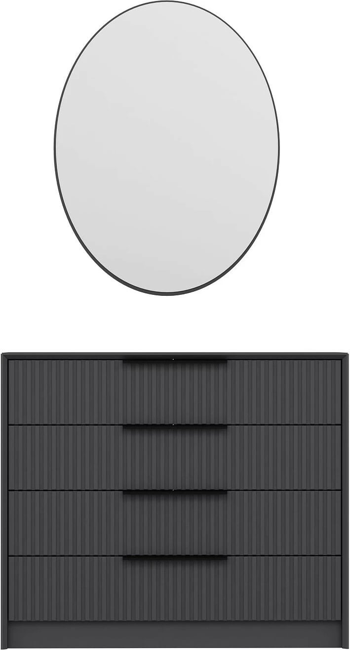 Komodë Hanah Home, Kale Luxe - 4801, ngjyrë antracit