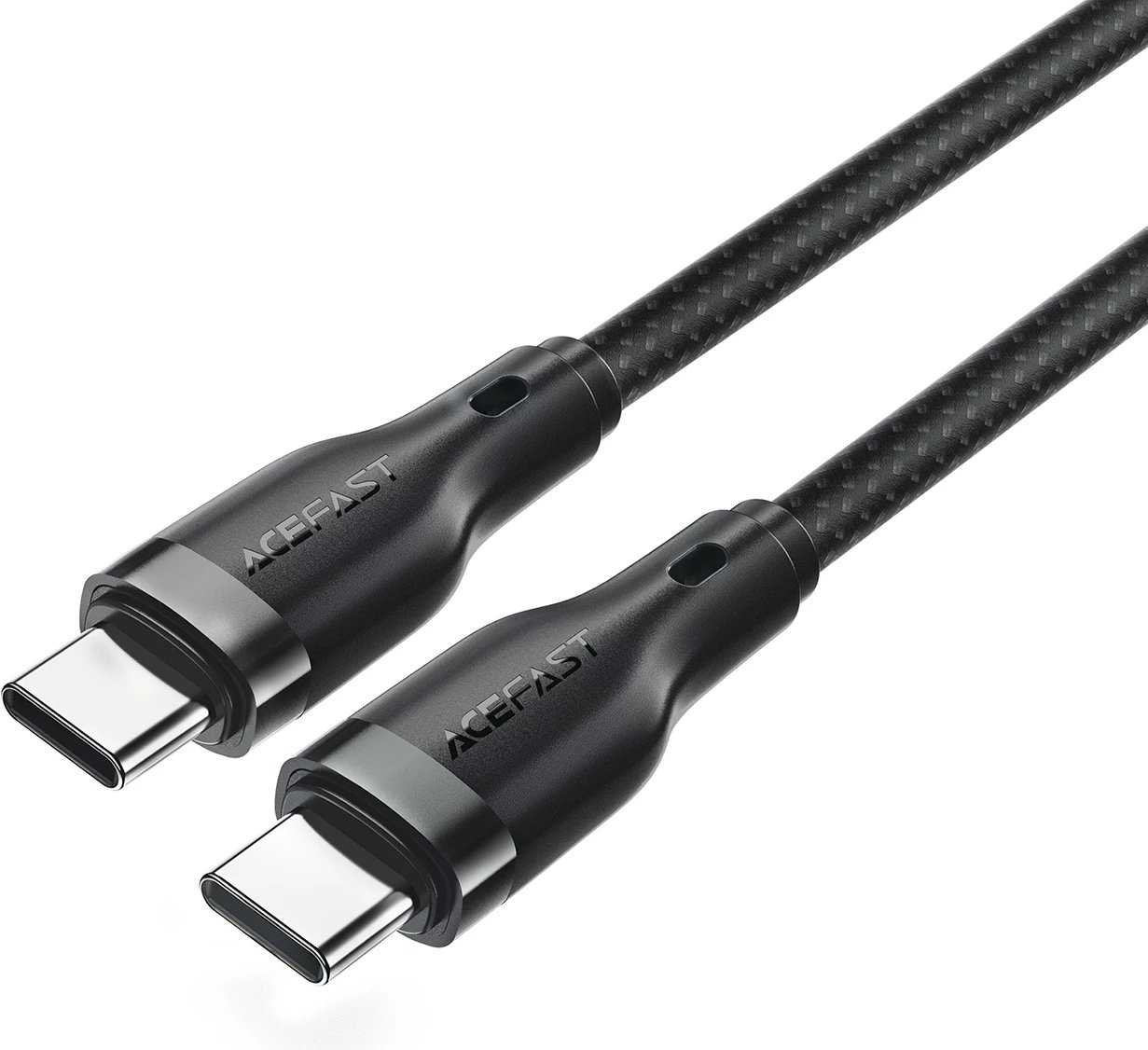 Kabllo Acefast C8-03 USB-C në USB-C, 1.2m, 60W, e zezë