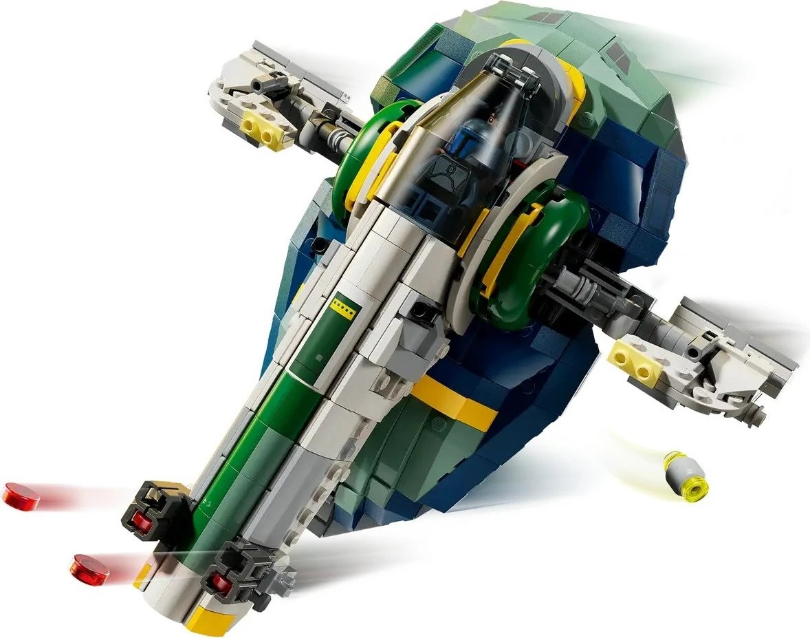 Set LEGO Star Wars Jango Fett's Starship 75433 me 3 minifigura