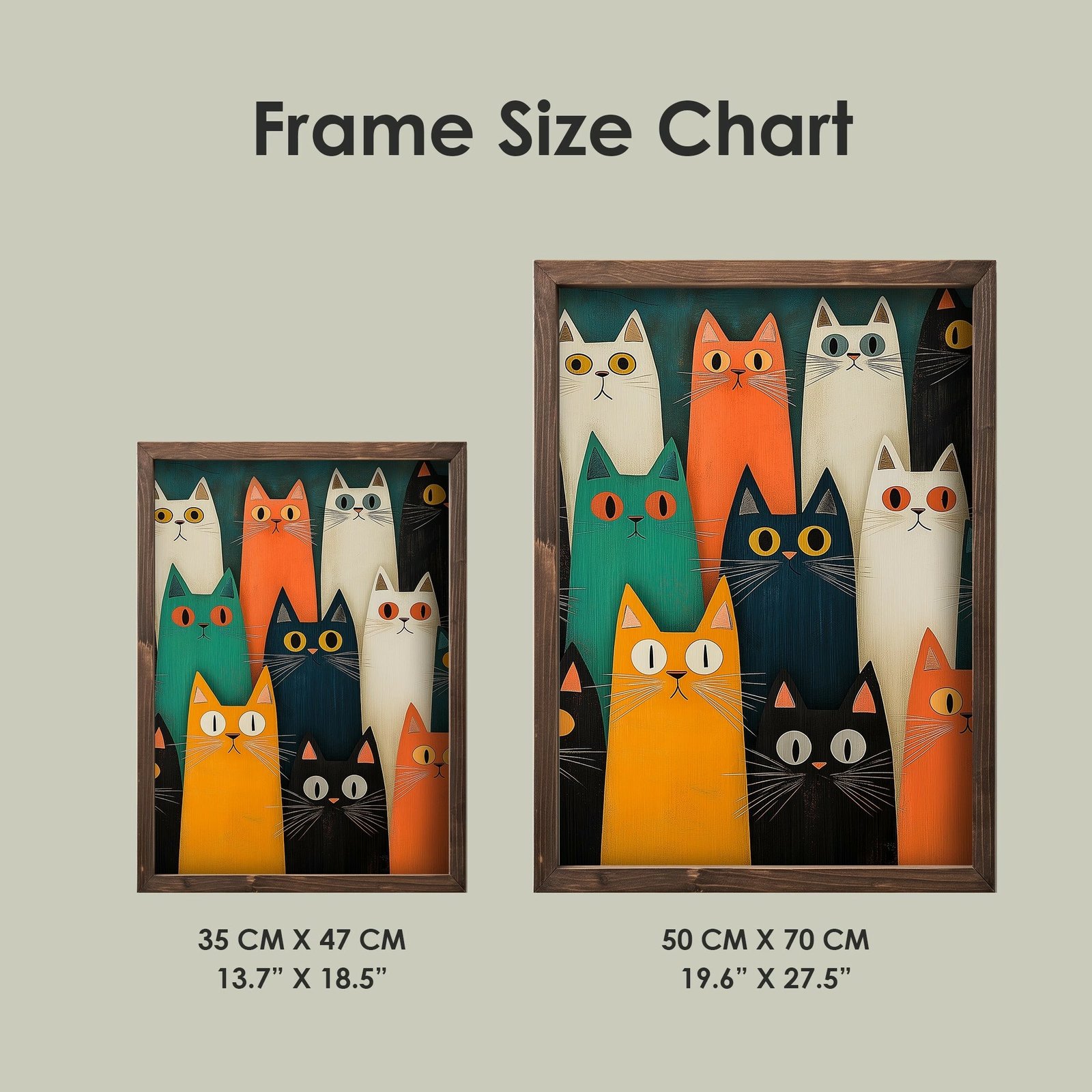 Pikturë dekorative me kornizë, MDF, shumëngjyrëshe, Wallity, TUN020-XL, 50x70x3.5cm