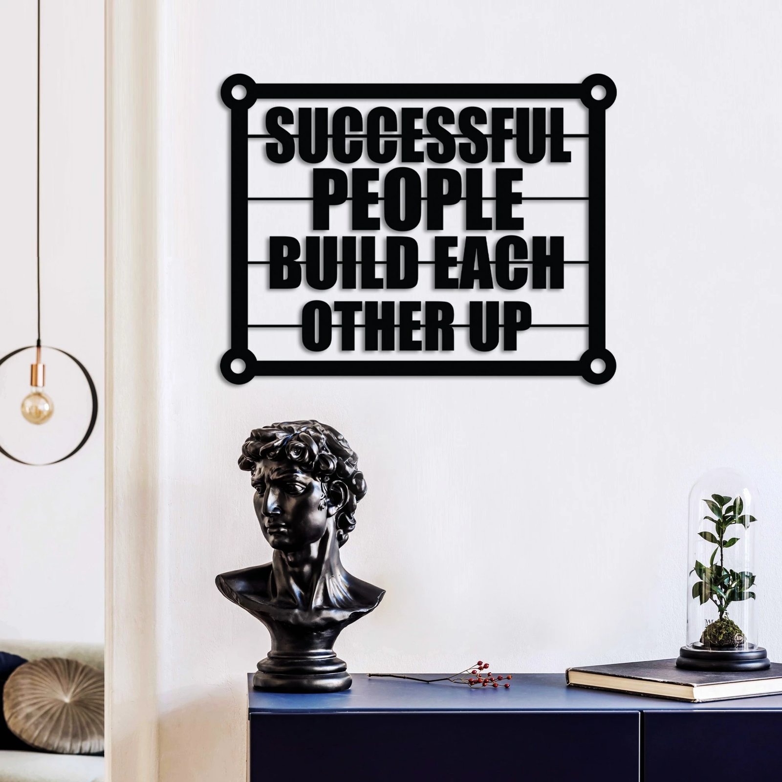 Aksesor dekorativ metalik për mur, Wallity, Successful Build