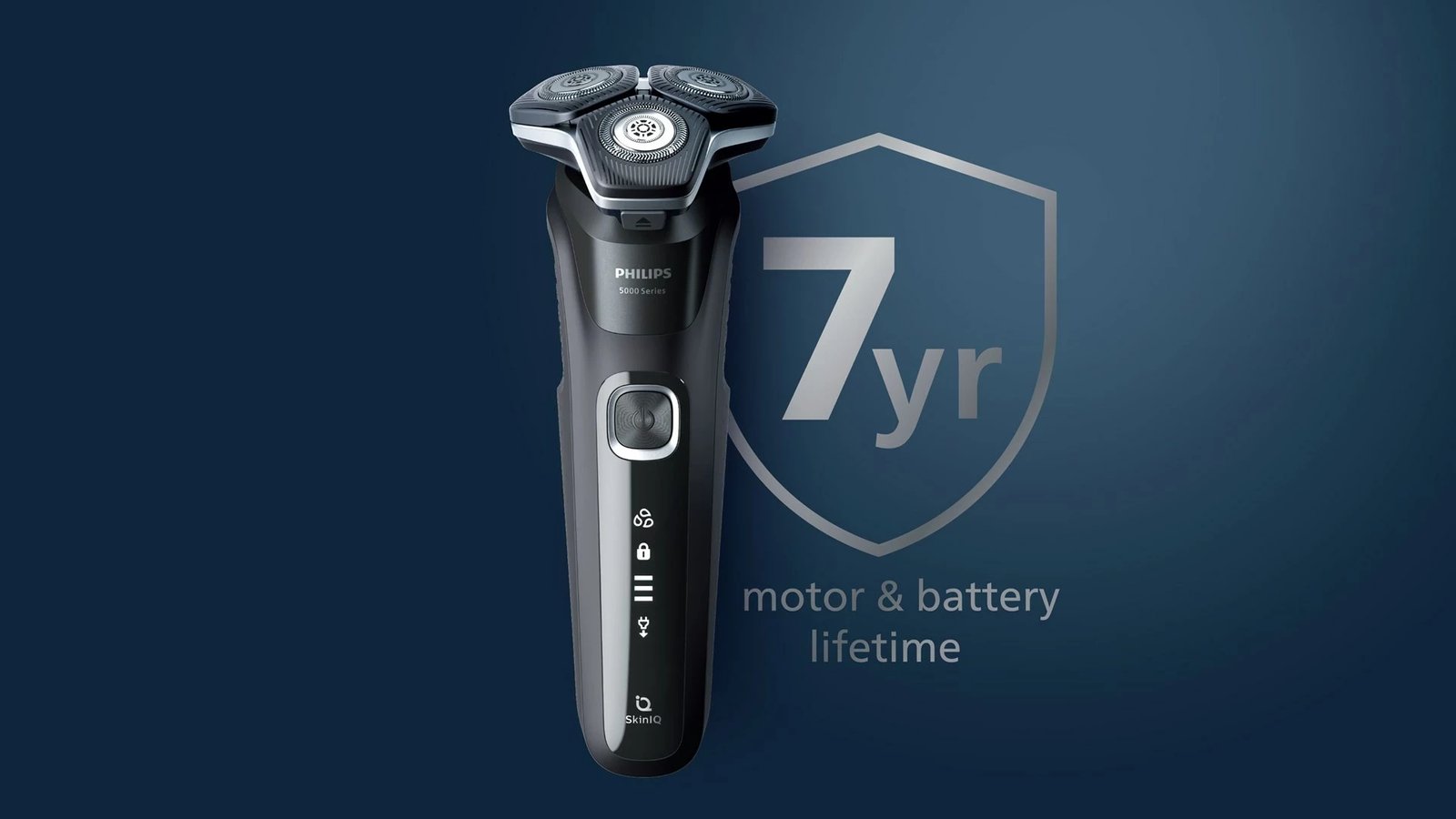 Makinë rroje Philips SHAVER Series 5000 S5884/50, Trimmer, E zezë, Jeshile