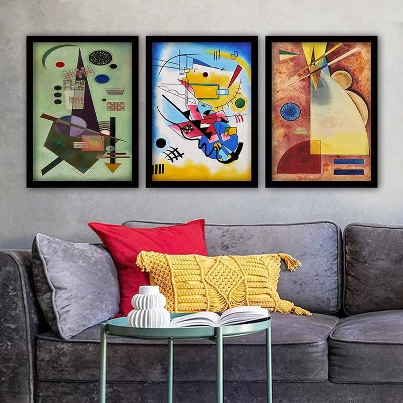 Pikturë dekorative me kornizë (3 copë), Wallity, 3SC_UN14832_3545