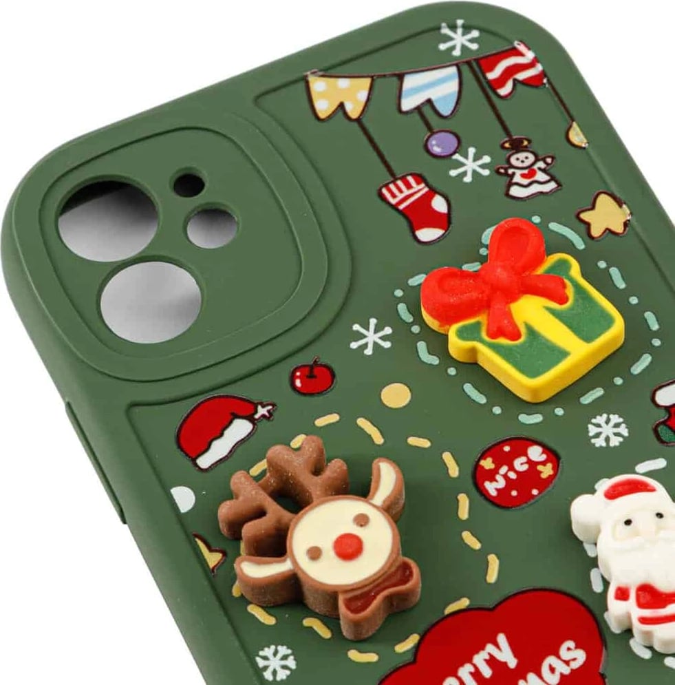 Fotroll për telefon TECH TIME Christmas Edition Green (IP14)