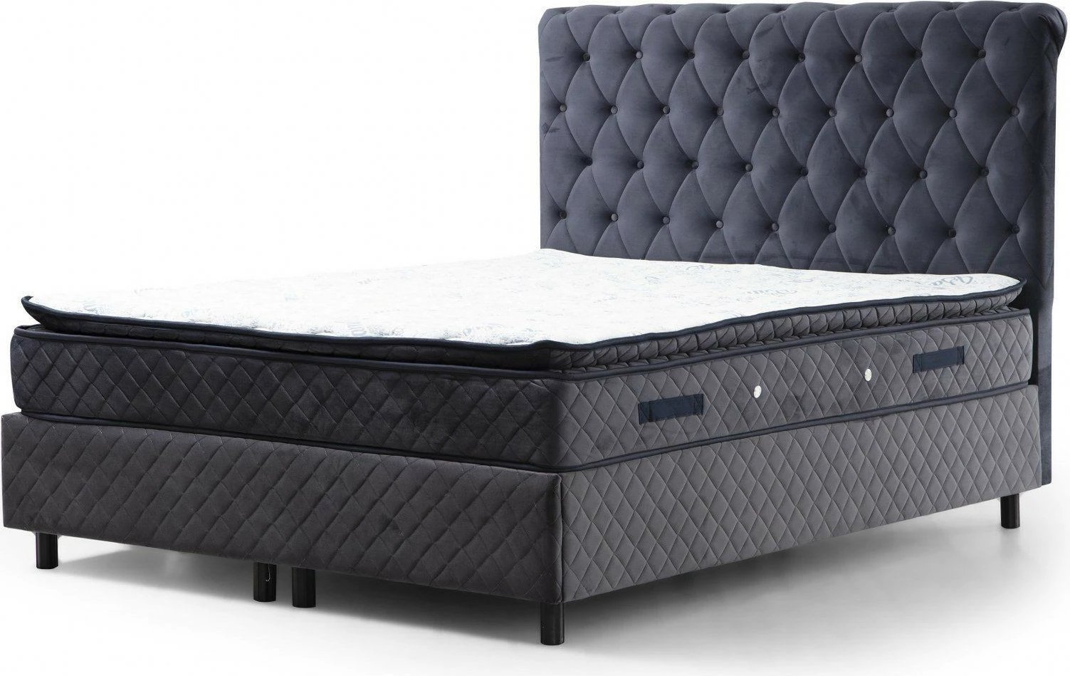 Set dyshekreku, bazë dhe shtrat, ngjyrë antracit, Skye Decor, 160x200 v2