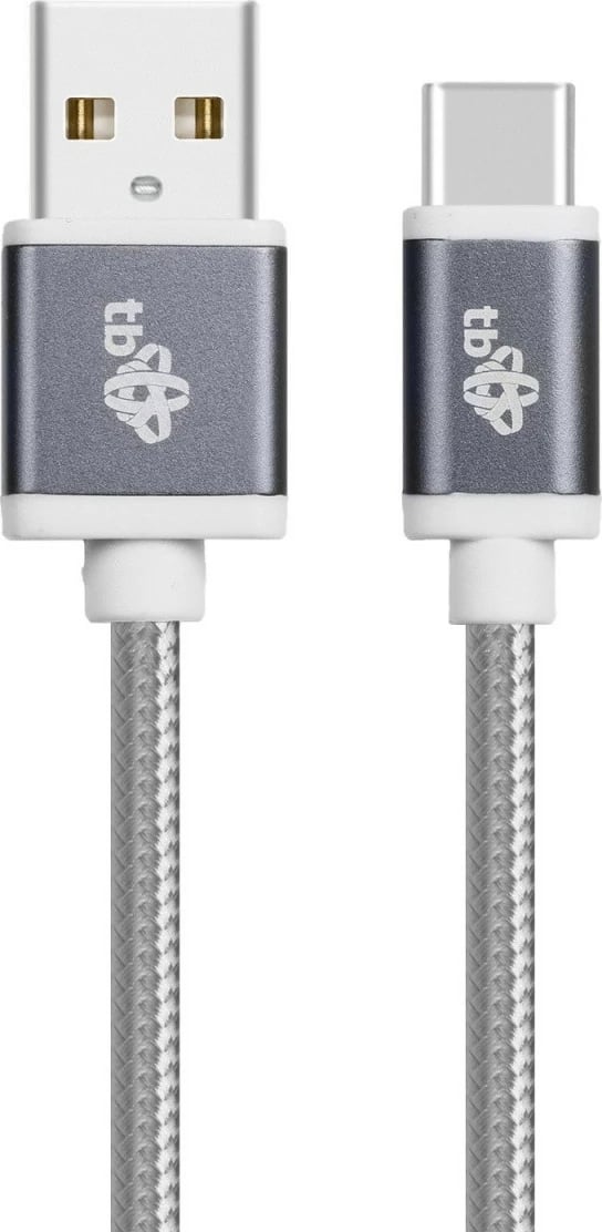 Kabllo USB në USB Type C TB, 1.5m, Gri