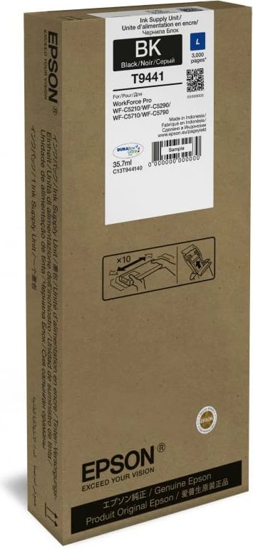 Kartush boje, Epson, C13T944140, 35 ml, e zezë