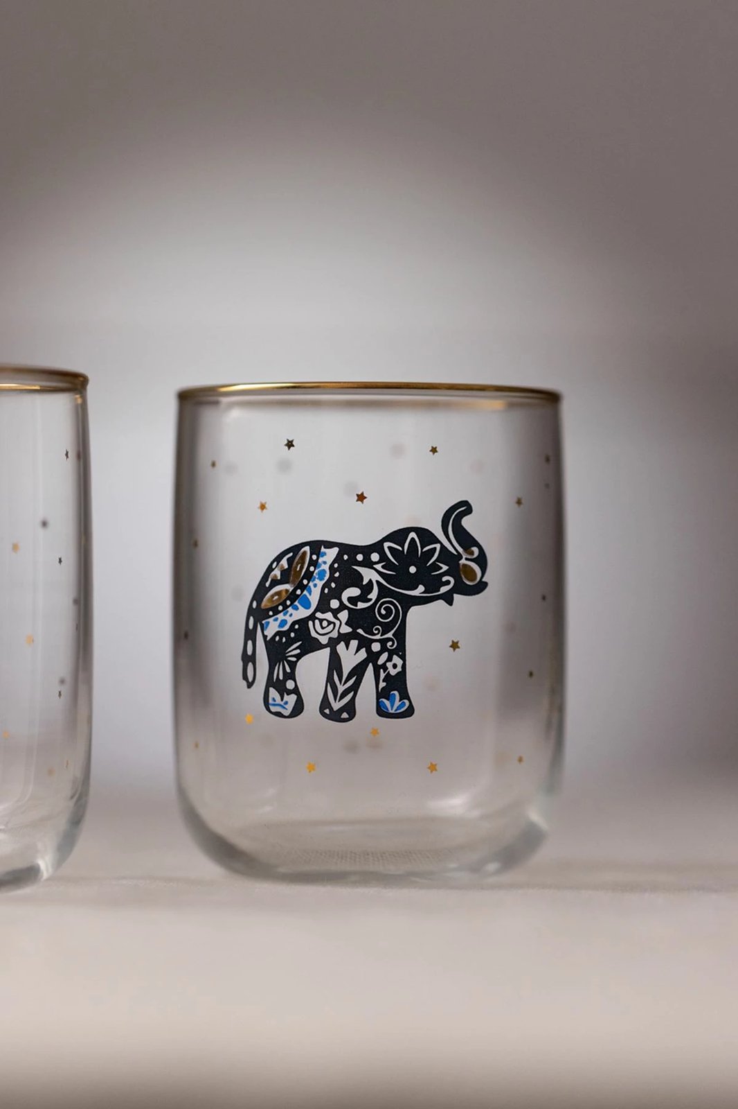 Set gotash (4 copë), Hermia Concept, Lucky 280, ngjyrë ari dhe transparente