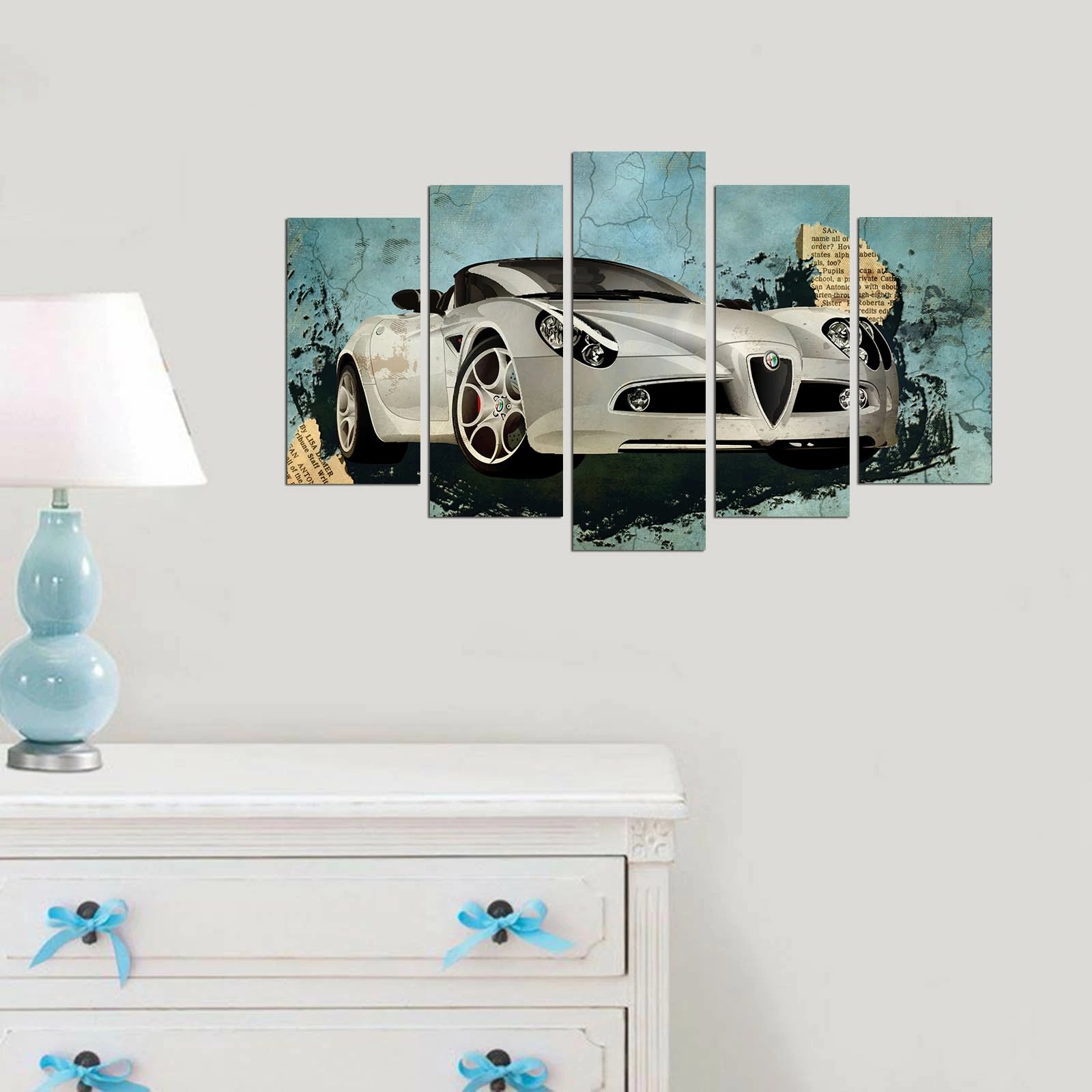 Pikturë dekorative MDF, 5 pjesë, Wallity, 5PMX-009