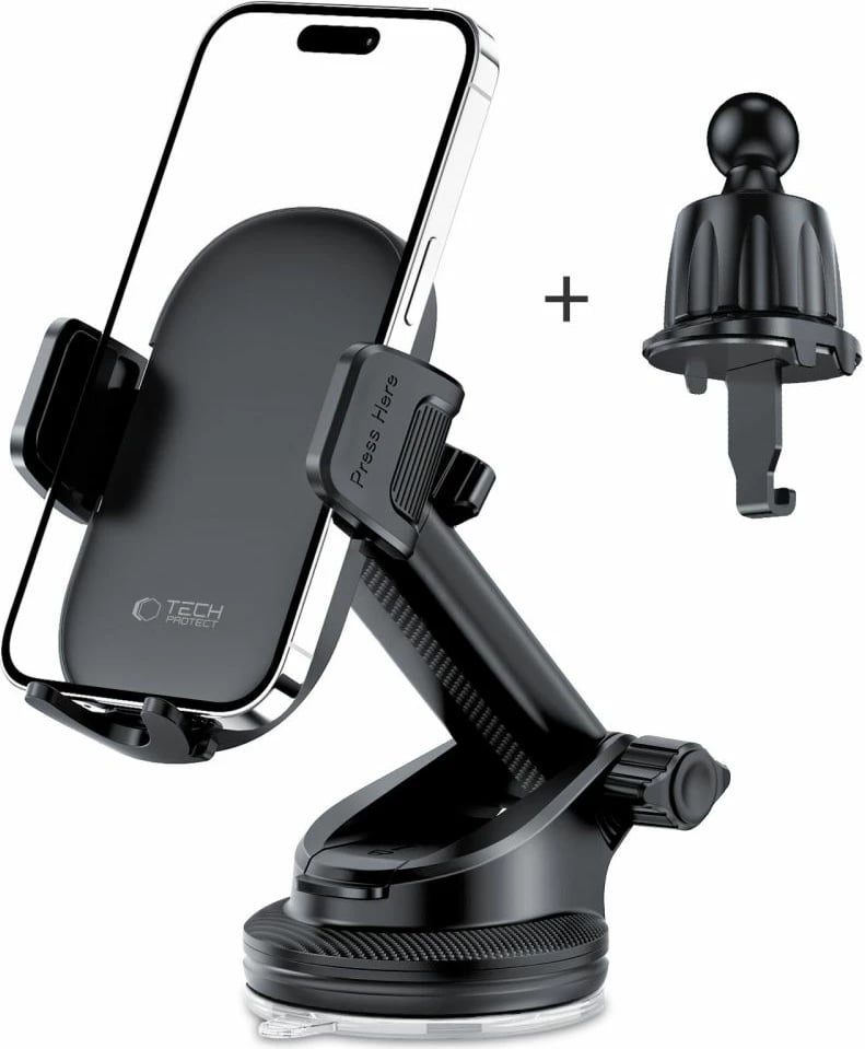 Mbështjellës veture Tech-Protect V7 për kokpit/xham/ventilator, i zi