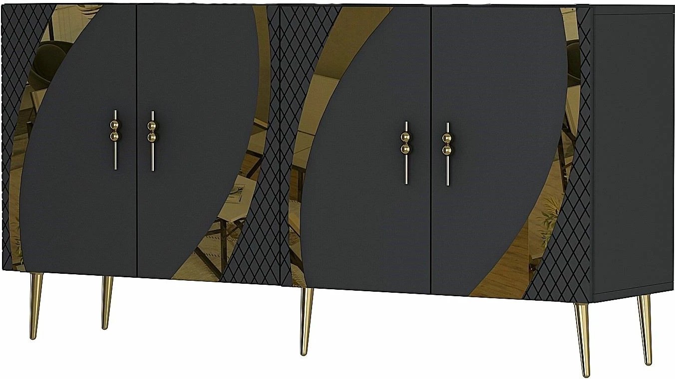 Konsol Skye Decor, anthracite dhe ari, KB150