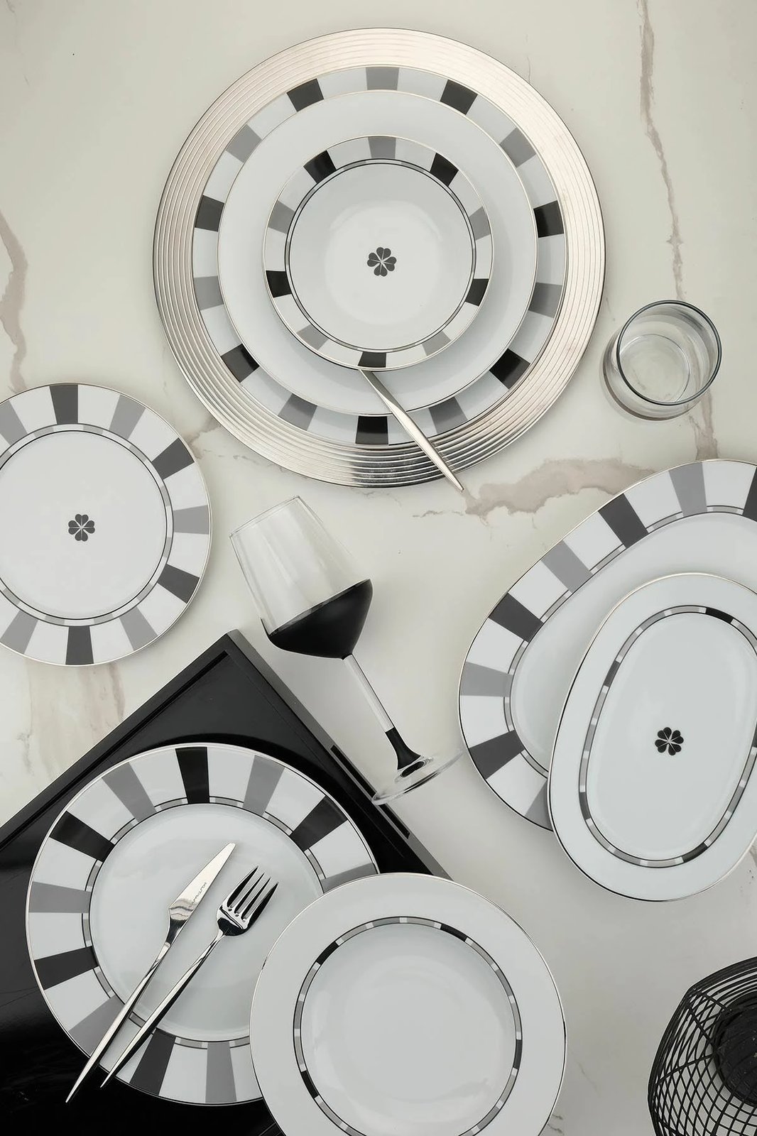 Set enësh për drekë, 27 copë, Hermia Concept, LB27YT43012688