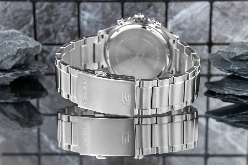 Orë dore për meshkuj CASIO, argjendtë/blu