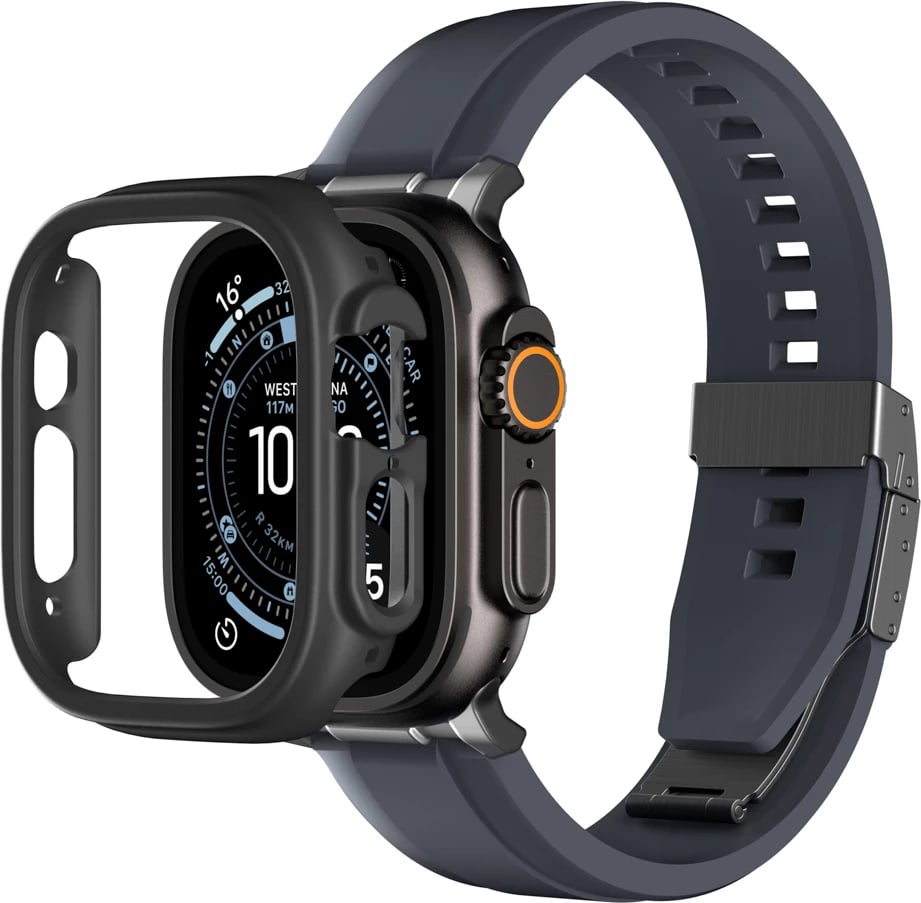 Mbështjellës mbrojtës për Smartwatch, AmazingThing, Minimal Case, për Apple Watch Ultra 3 49 mm, i zi