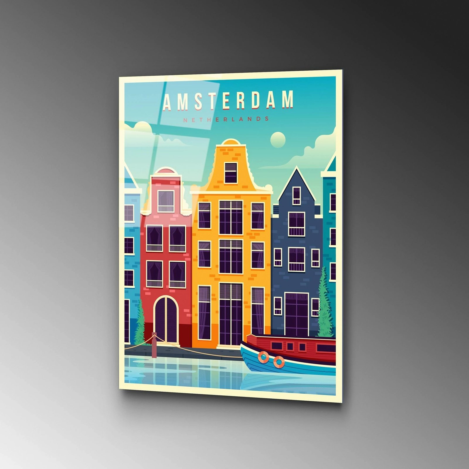 Pikturë dekorative prej xhami të temperuar, Wallity UV-1028, 30x45cm