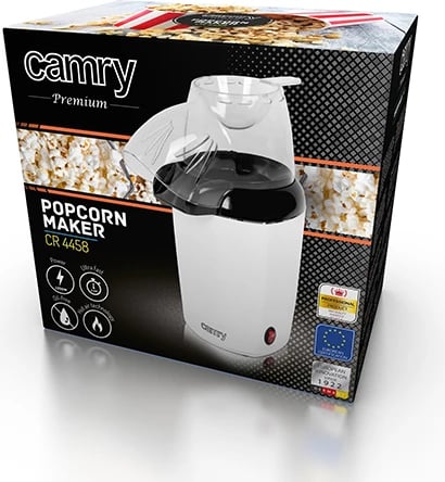 aparat për kokoshka, Adler, CR 4458, 1200W, me ajër të nxehtë, pa vaj, e bardhë/zezë