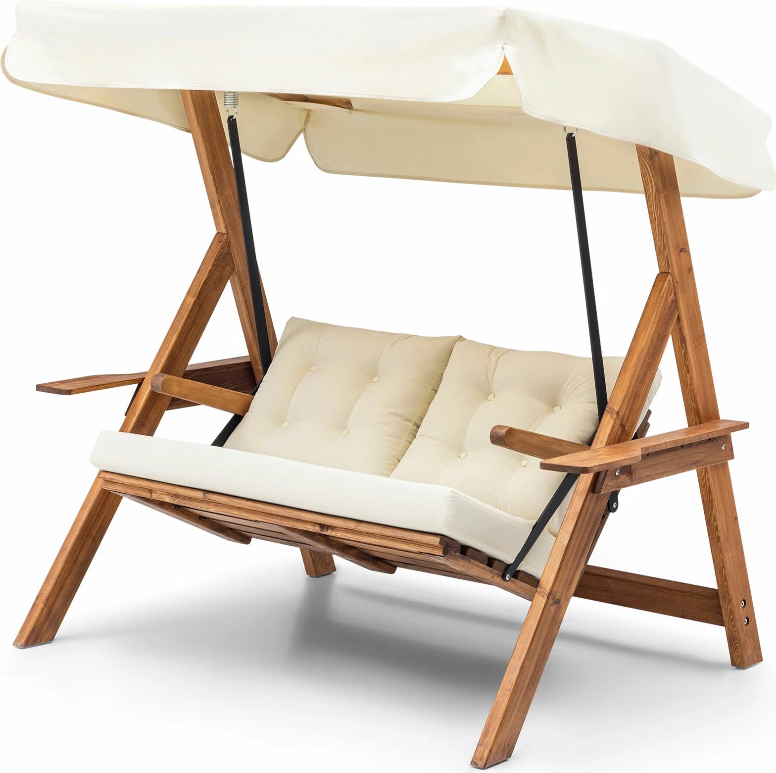 Karrige lëkundëse dyshe për kopsht, ngjyrë krem, Skye Decor Galata Swing S2