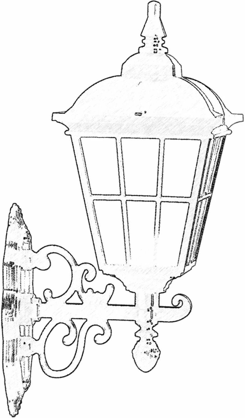Llambë muri për jashtë Opviq, BAP-68183-BSY-M1, e zezë