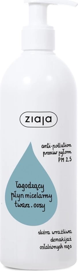 Ujë micelar për heqje make-up-i Ziaja për femra 390ml