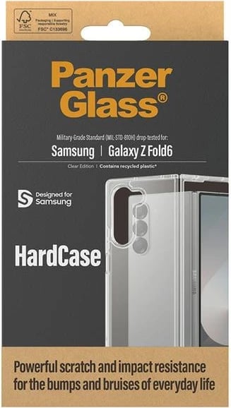 Mbështjellës PanzerGlass HardCase për Samsung Galaxy Z Fold 6, Transparent