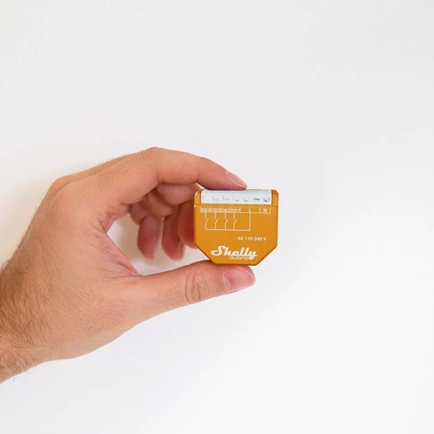 Switch smart Shelly Qubino Wave i4, 4-kanalësh, Z-Wave, portokalli
