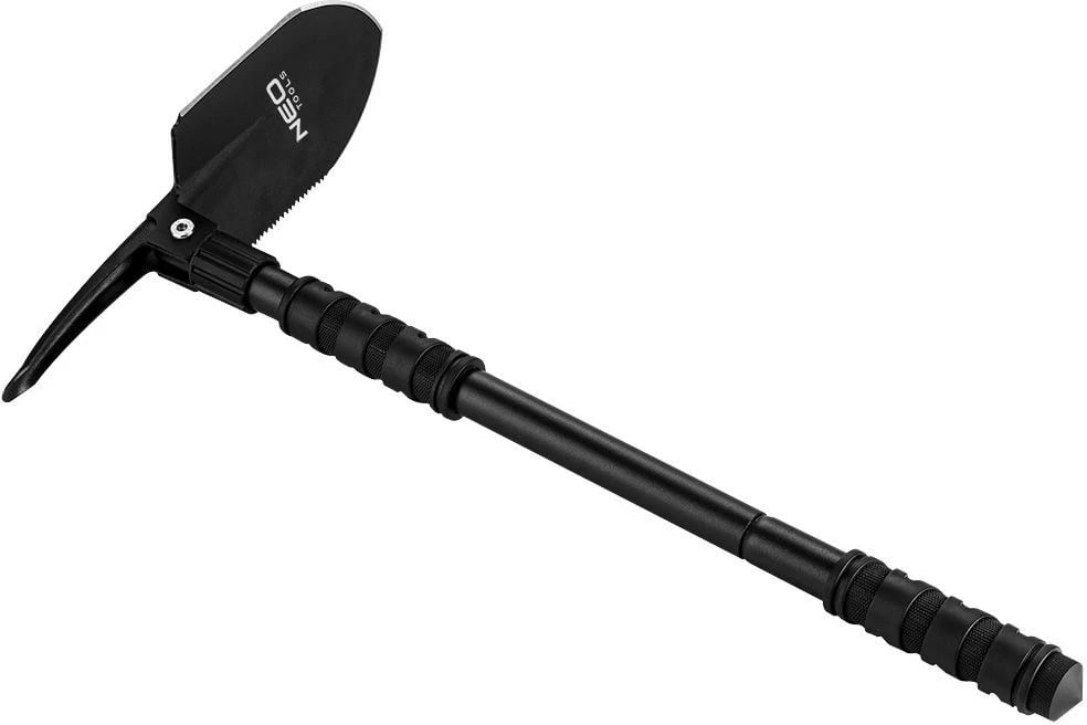 Lopatë kampingu NEO TOOLS TOP-63-122, e palosshme, e zezë