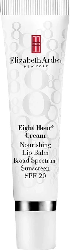 Balsam për buzë Elizabeth Arden Eight Hour Cream SPF20 Nourishing Lip Balm për femra, transparent, 14.8ml