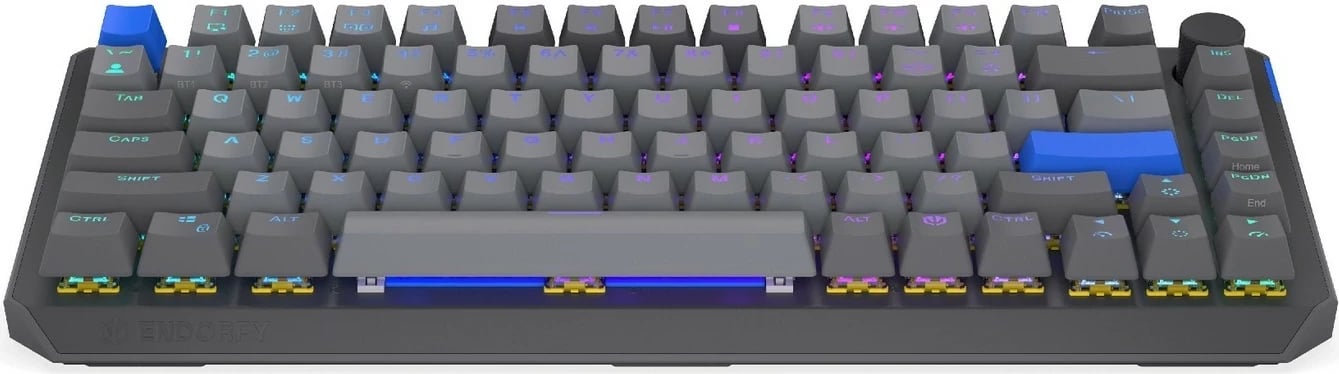Tastierë mekanike wireless Endorfy Thock V2 75%, RGB, hot-swap, gri