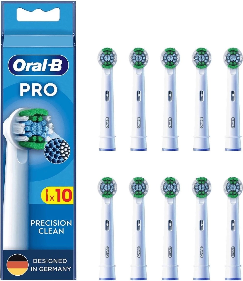 Kokë furçe dhëmbësh sonike, Oral-B, 861080 Precision Clean, e bardhë, set 10 copë