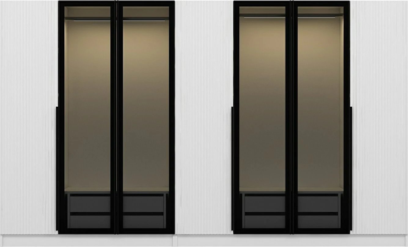 Dollap Skye Decor, Kale Plus, ngjyrë fume, 315x210x52cm