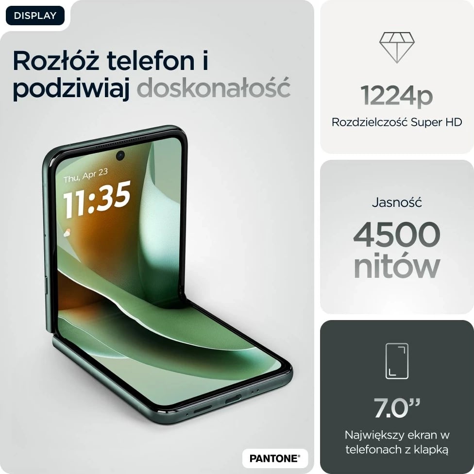 Celular Motorola razr 60 ultra, 6.96", 16 GB RAM, 512 GB, 5G, Gjelbër Celular Motorola razr 60 ultra, 6.96", 16 GB RAM, 512 GB, 5G, Gjelbër