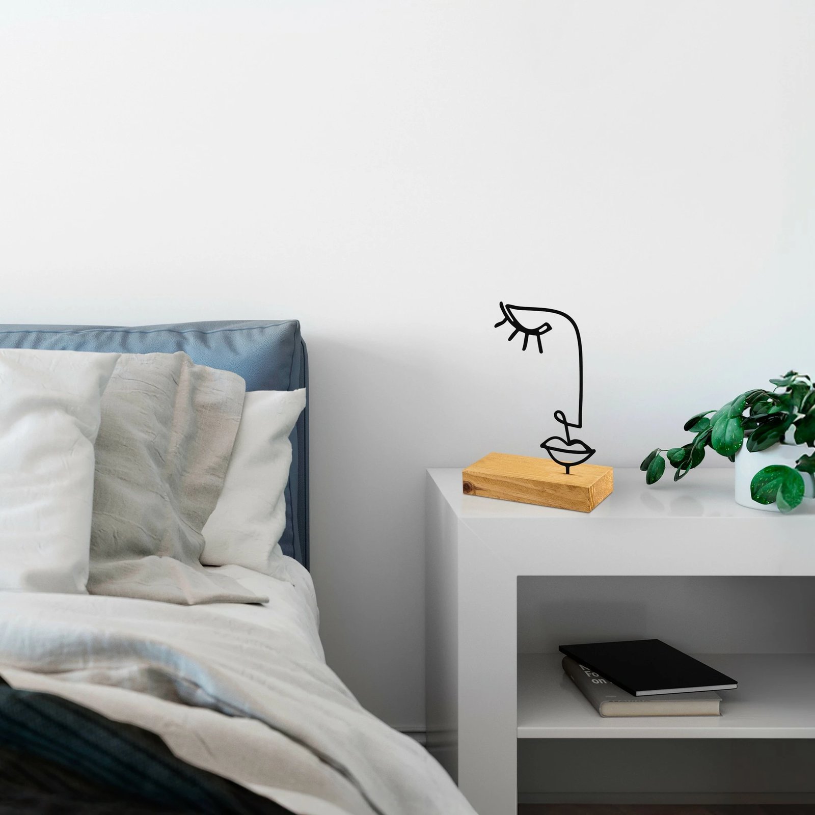 Objekt dekorativ Aberto Design, Look, i zi, bazë druri