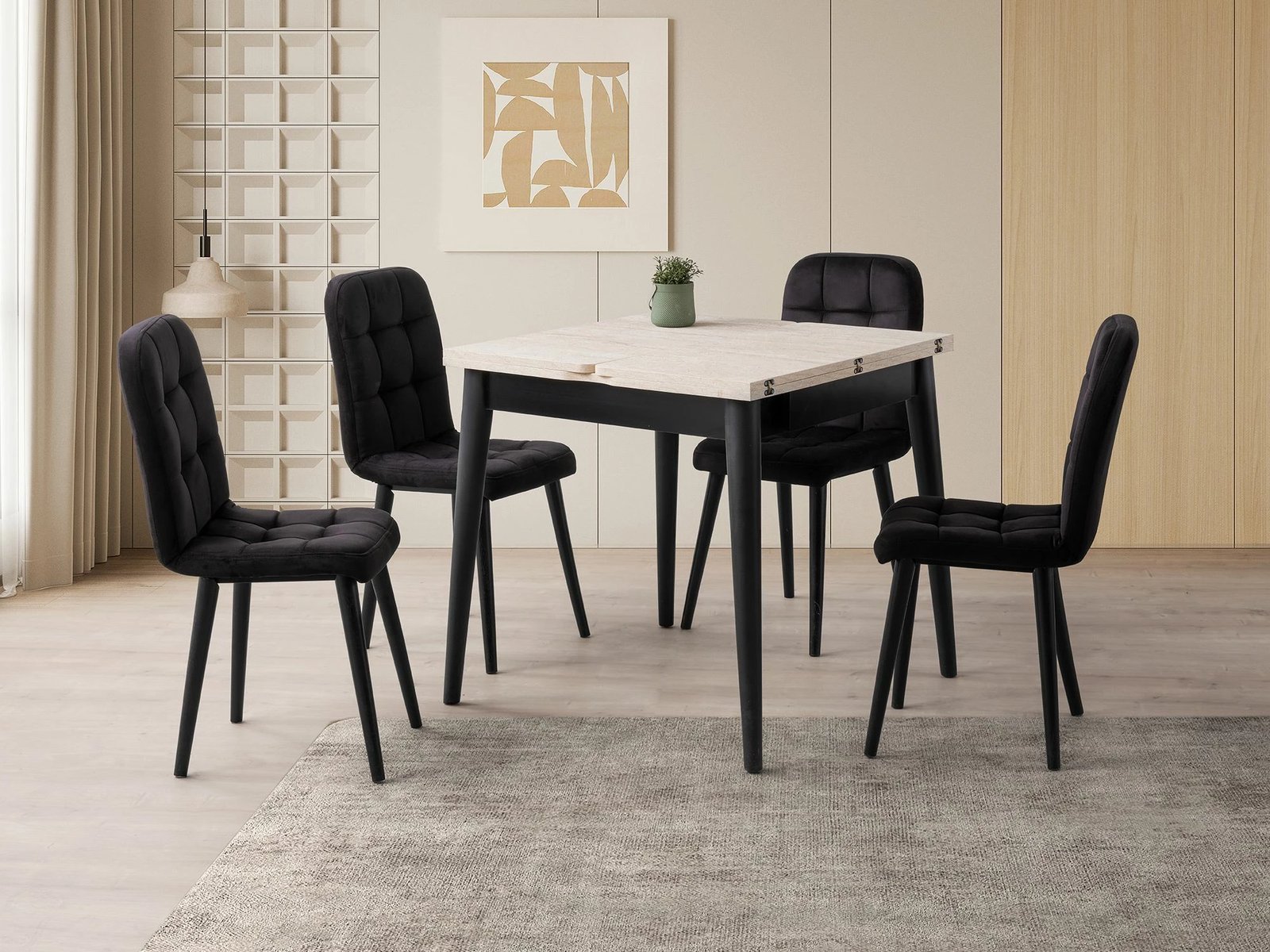 Tavolinë ngrënieje zgjatëse, Skye Decor, Totem - 3044