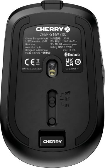Maus Cherry MW 9100, wireless + Bluetooth, 2400 DPI, i zi