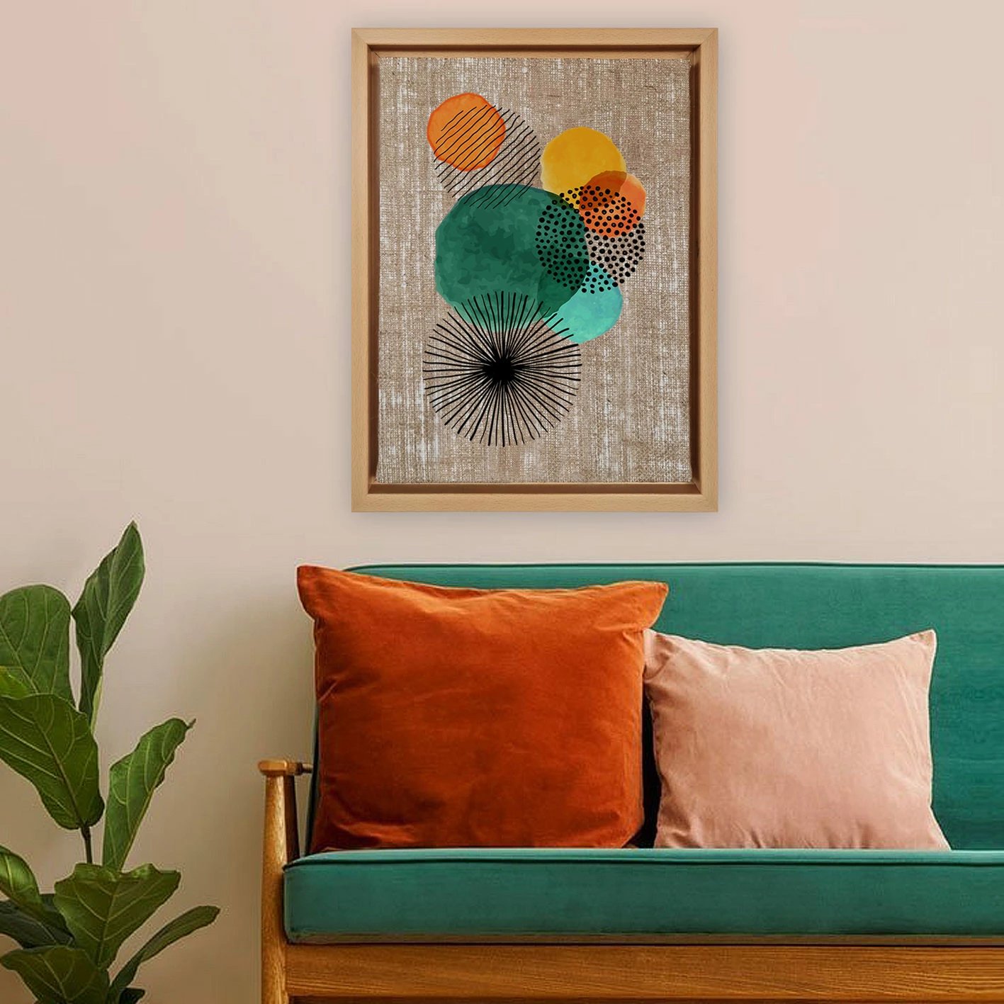 Pikturë dekorative në kanavacë, shumëngjyrëshe, Wallity LNJ21936225111 - 36x46cm