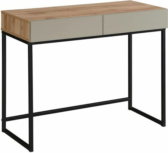 Konsolë Verde me 2 sirtarë, natyrale, mente, 90x42x75