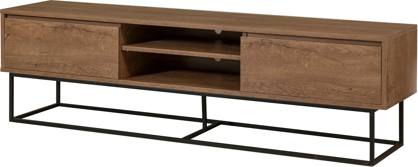 Set mobiljesh për dhomë dite Skye Decor, Laxus Takım 7, ngjyrë arrë dhe e zezë