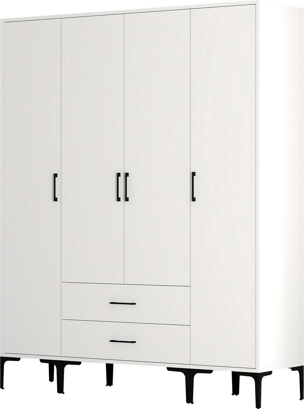 Dollap për dhomë gjumi, ngjyrë e bardhë, Skye Decor, Kumsal STS