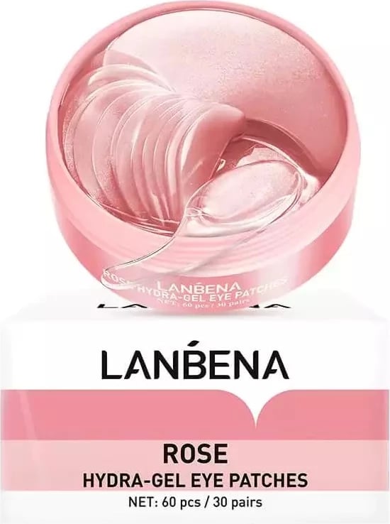 Patches për sy Lanbena Rose Hydrogel për femra, 60 copë