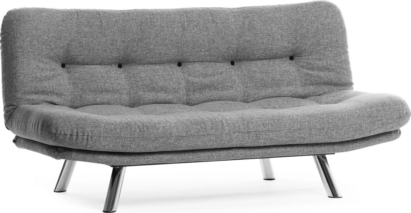 Krevat-sofa treshe, Atelier del Sofa, Misa Small, ngjyrë gri e çelët