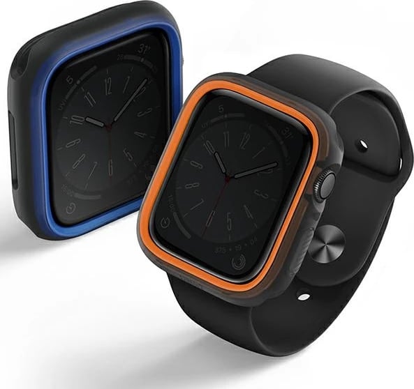 Mbështjellës Uniq Moduo për Apple Watch 44/45mm, portokalli-kaltër, set me 2 korniza