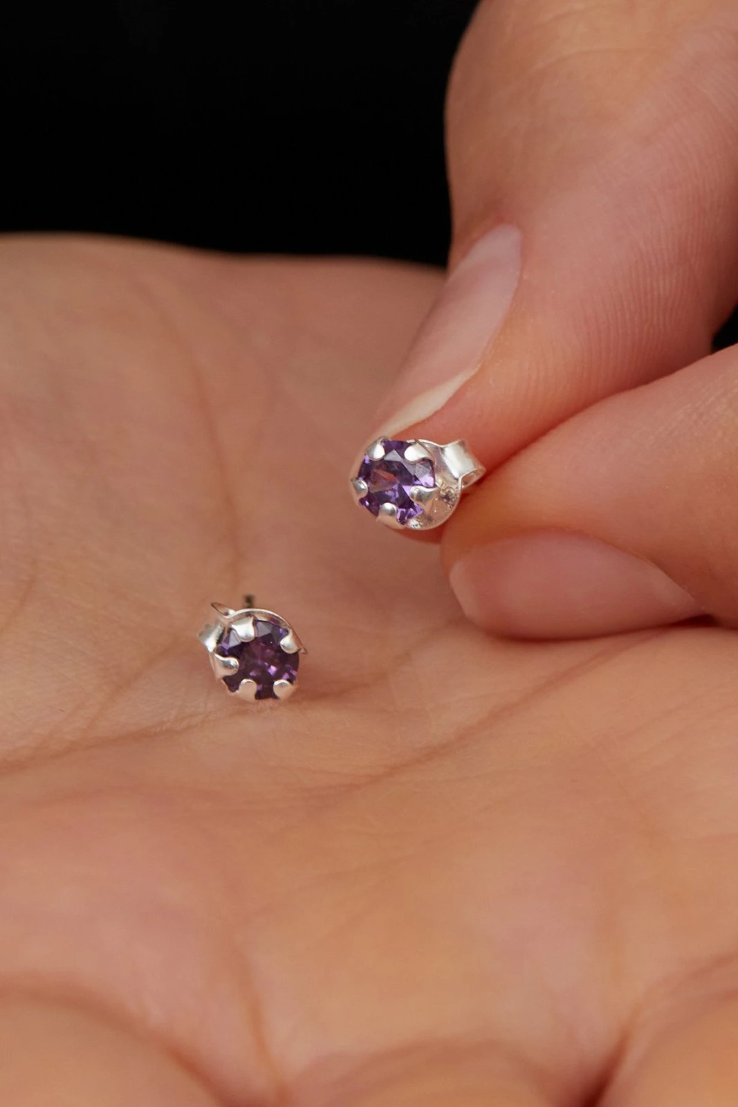 Vathë argjendi Elika, ngjyrë vjollcë, ELKMD50529