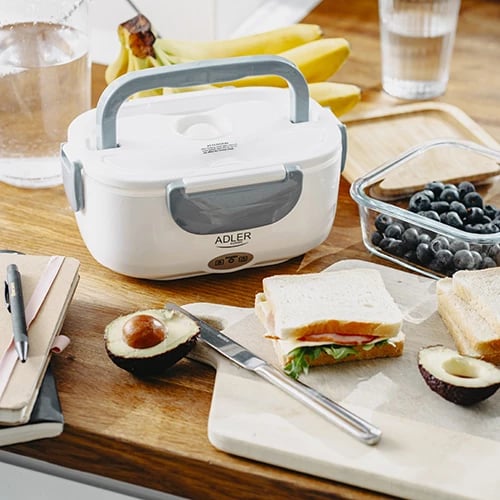 Kuti dreke elektrike, Adler, AD 4474, 1L, 50W max, me 2 ndarje dhe lugë, gri