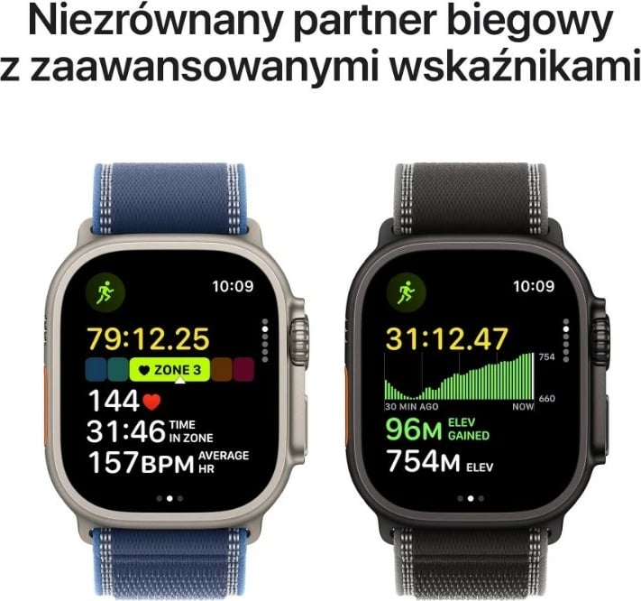 Smartwatch, Apple, Watch Ultra 3 GPS + Cellular, 49 mm, 64 GB, kasë titani me xham safiri, OLED LTPO Retina, e zezë, byzylyk Milanese M