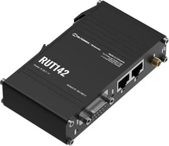Ruter industrial Teltonika RUT142, WiFi 4, RS232, 2x RJ45 100Mb/s, IP30, Alumini