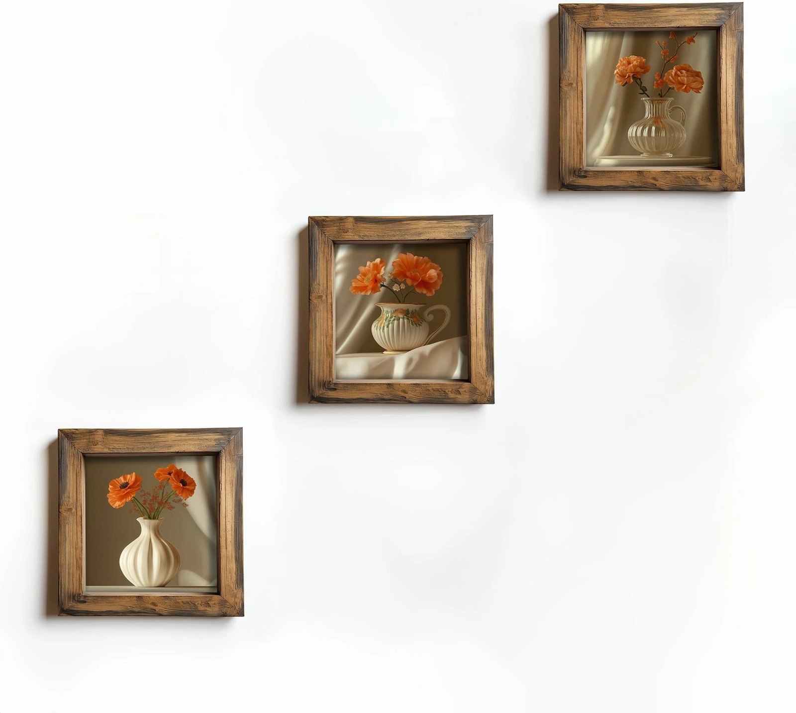 Pikturë dekorative me kornizë, MDF, 3 copë, Wallity, UKZM070