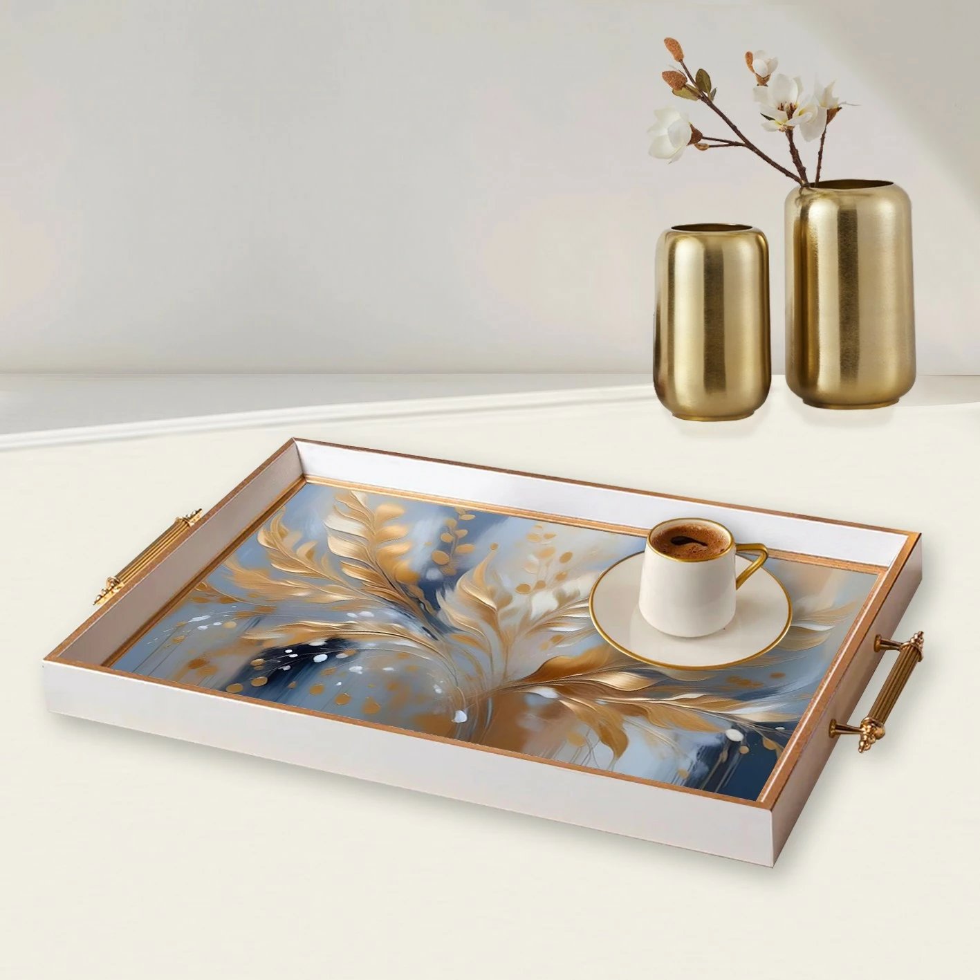 Tabaka xhami Aberto Design, shumëngjyrëshe, TPB9926, 50x29x3.5 cm