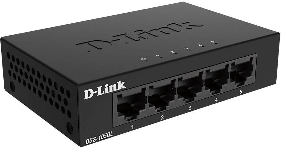 Switch D-Link DGS-105GL/E, 5 porta Gigabit, desktop, i zi