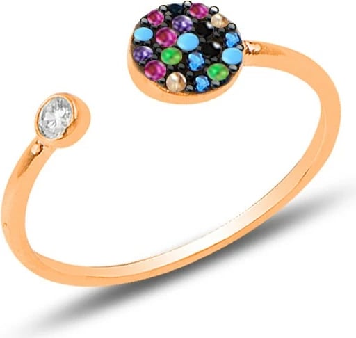 Unazë argjendi Jumeon, SGTL11583, ngjyrë ari rozë